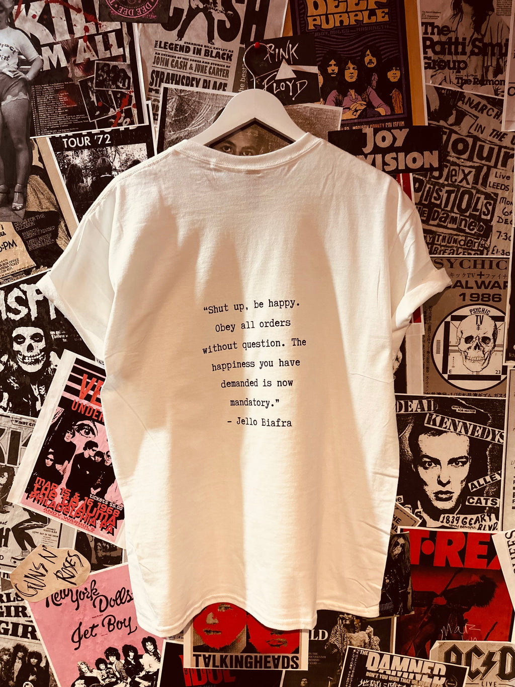 "Drunk with Power" – Dead Kennedys Graphic Tee (Front + Back Print)
