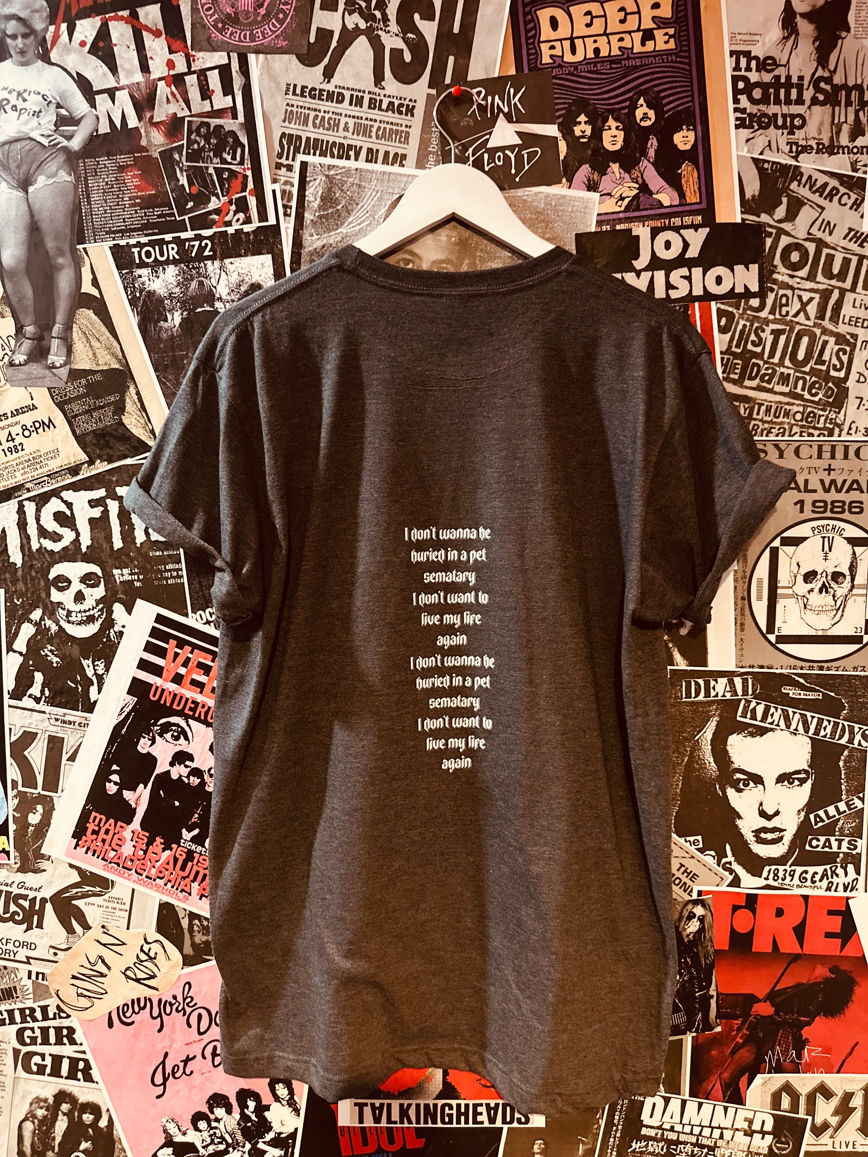 “Undead Forever” – Misfits x Pet Sematary Tribute Tee ( Front & Back Print)