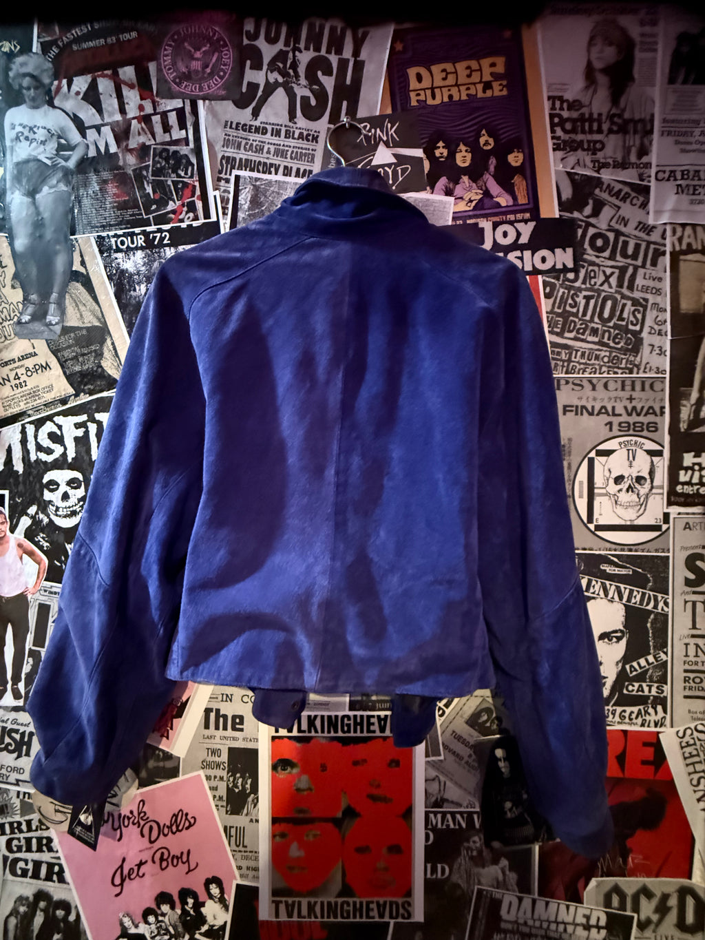 Pap’Kik Paris Indigo Suede Jacket — Rare & Stunning