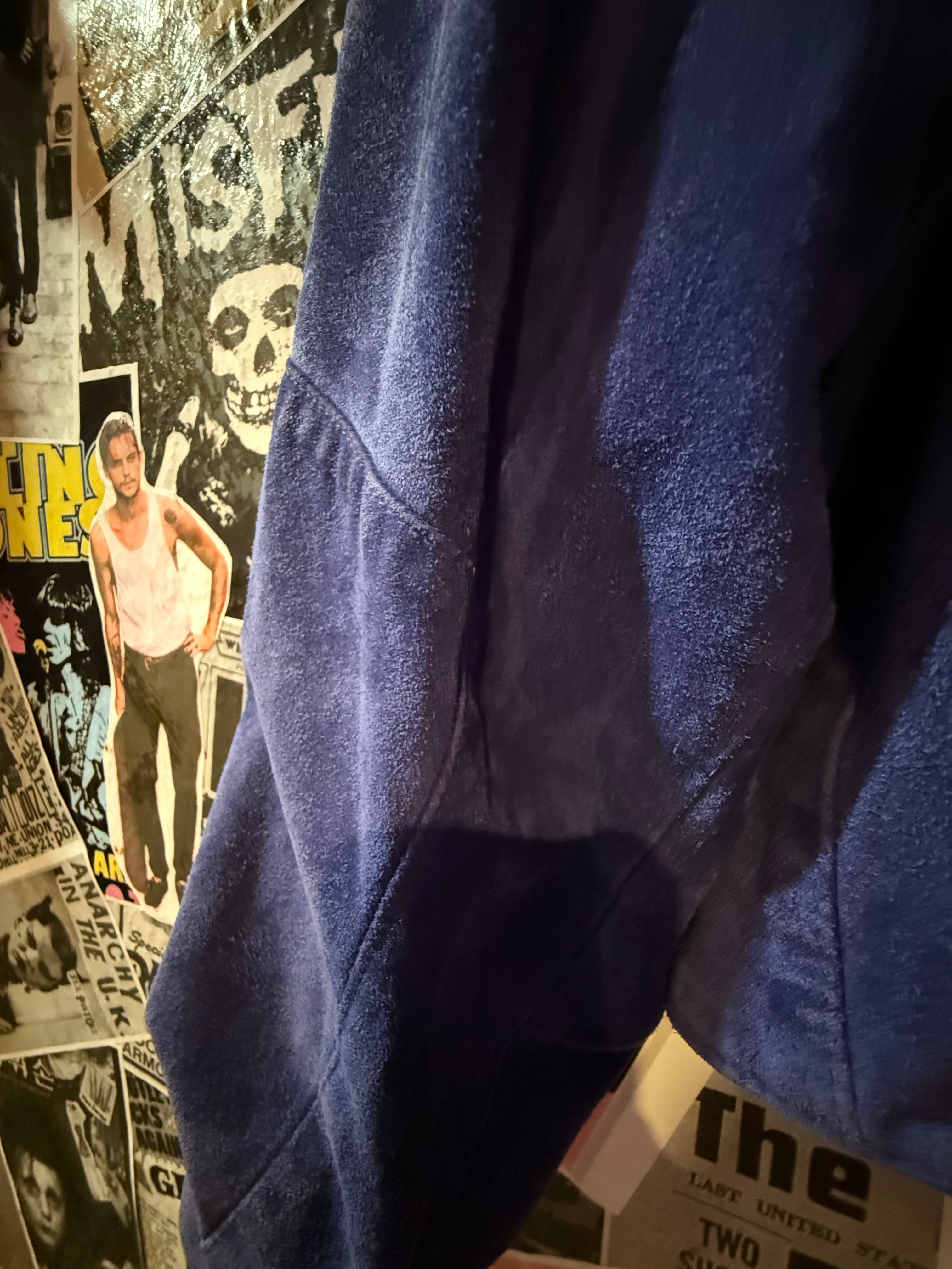 Pap’Kik Paris Indigo Suede Jacket — Rare & Stunning