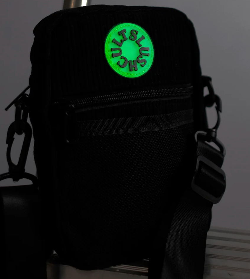 Anywhere Side Bag All Black Corduroy