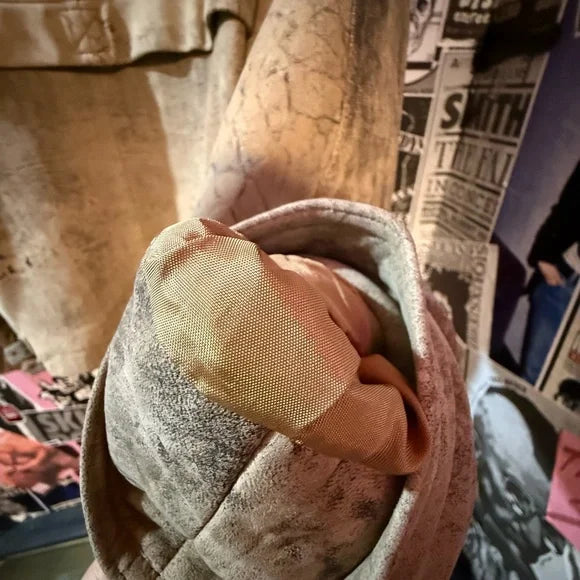 1980's Beige Leather Jacket -Vintage