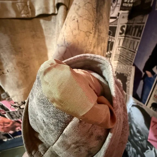 1980's Beige Leather Jacket -Vintage