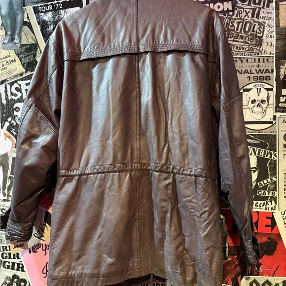 Women’s Vintage Purple Leather Jacket