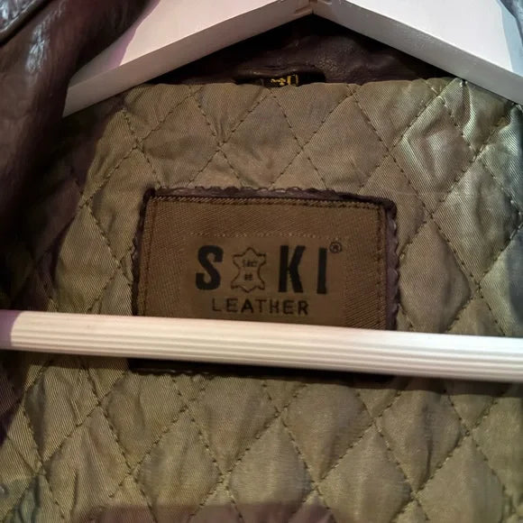 Women’s Vintage Purple Leather Jacket