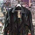 Vintage 1980's  Black Leather Jacket mid-length - Womens'